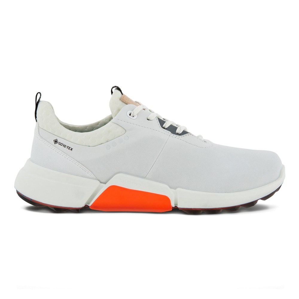 Womens Golf Shoes - ECCO Biom H4 - White - 0354RCUBY